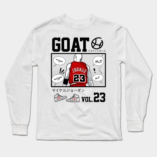 Michael Jordan manga style Long Sleeve T-Shirt